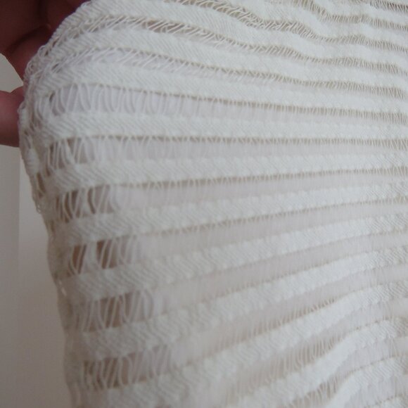 GOOD AMERICAN Sheer Mesh Midi Dress in Netural Ivory - GA Size 6 / 3XL NWT - Picture 6 of 14